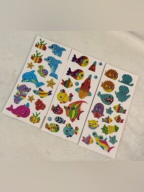 Colorful Fish & Sea Creature Sticker Sheets (6)